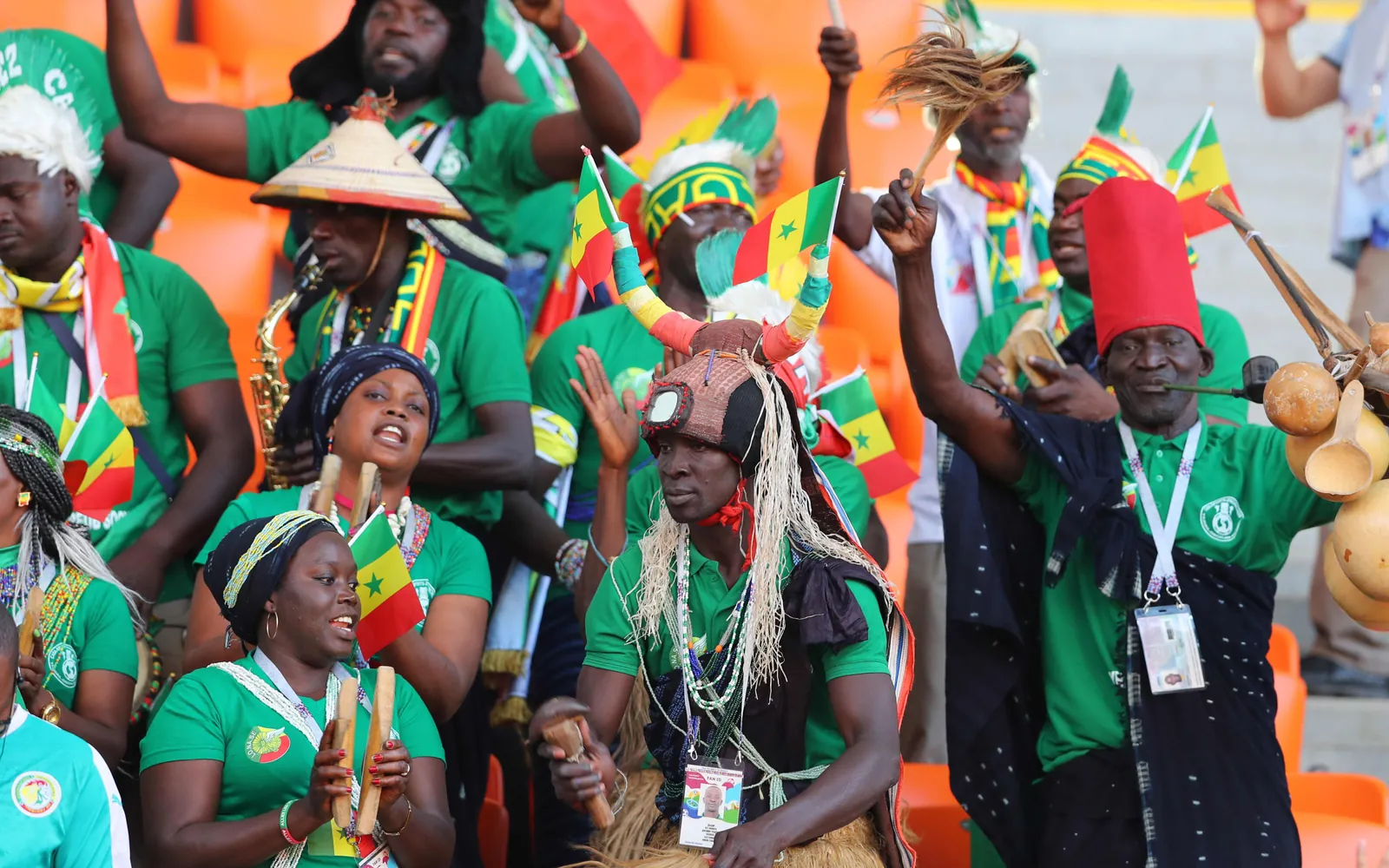 Senegal supporters.