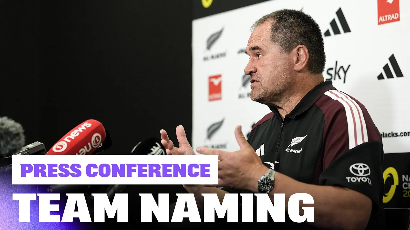 image: All Blacks Name Team for Italy Test | Press Conference (Wellington)